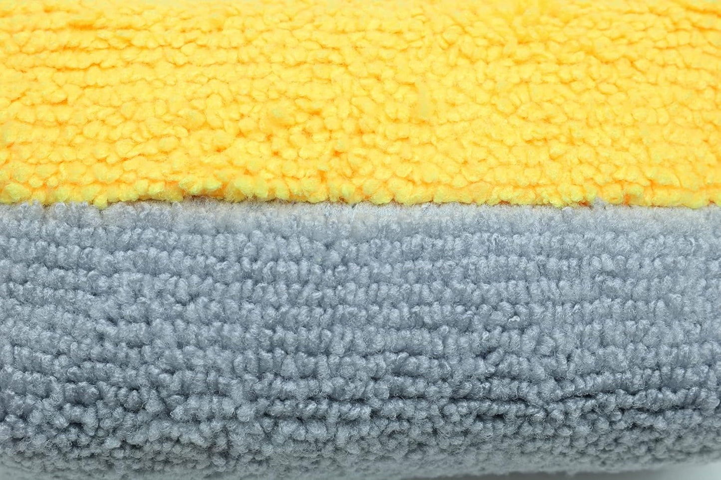 Autofiber Thin [Saver Applicator Terry] Ceramic Coating Applicator Sponge | 12 Pack | with Plastic Barrier to Reduce Product Waste. (Gold/Gray)