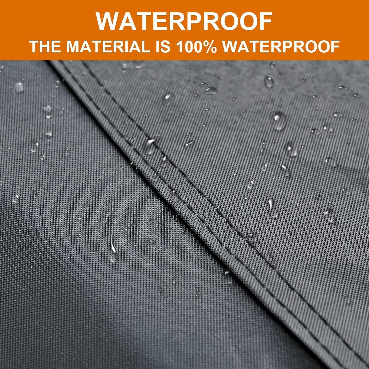 Kayme 7 Layers Truck Cover Waterproof All Weather, Heavy Duty Outdoor Pickup Cover Sun Uv Rain Protection, Universal Fit (Length Up to 228 inch) L/Black