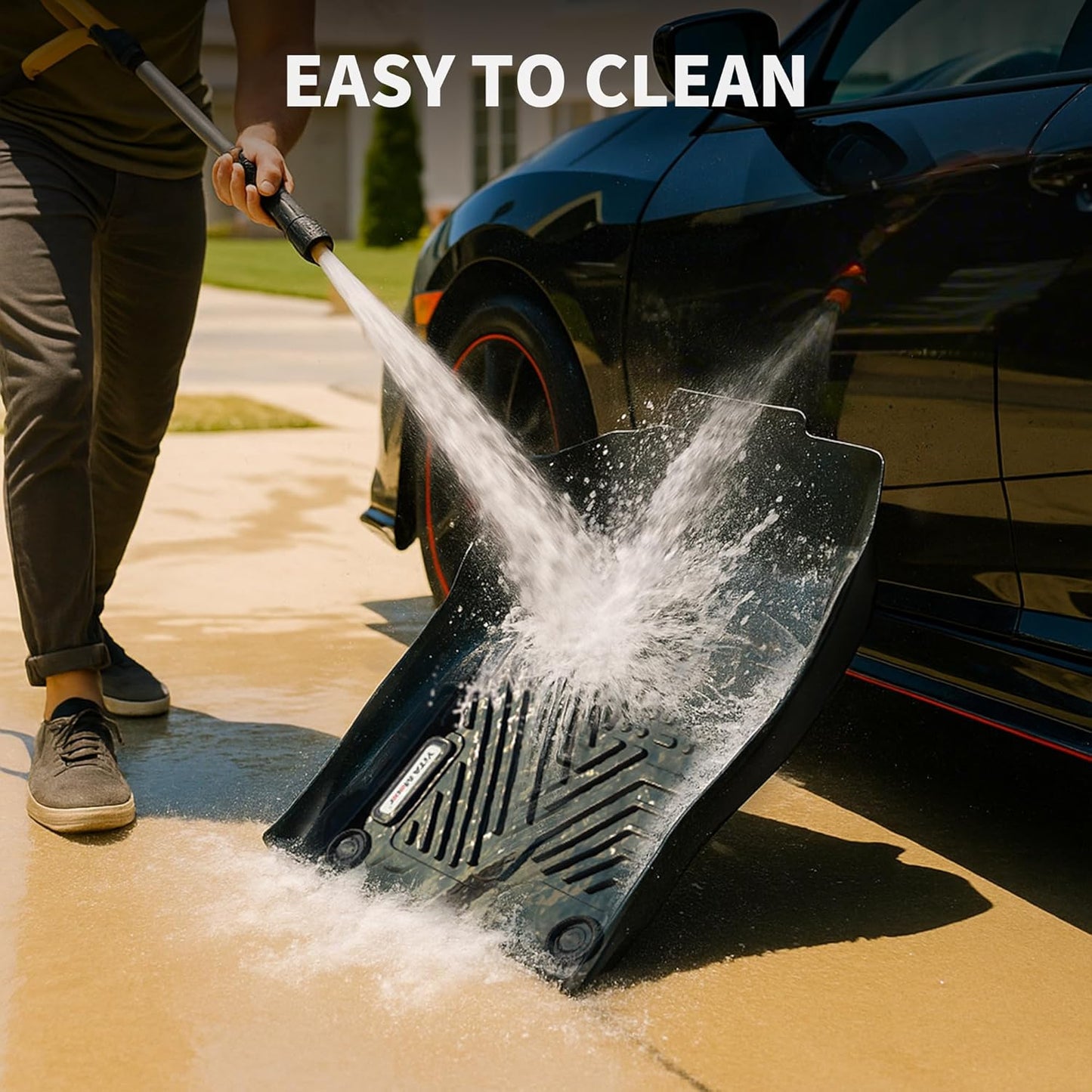 YITAMOTOR Floor Mats Fit for Mazda CX-50 2023-2025 (Not for Hybrid, Not Fit for CX-5 CX5), All-Weather TPE 1st, 2nd Row and Trunk Mats - Black