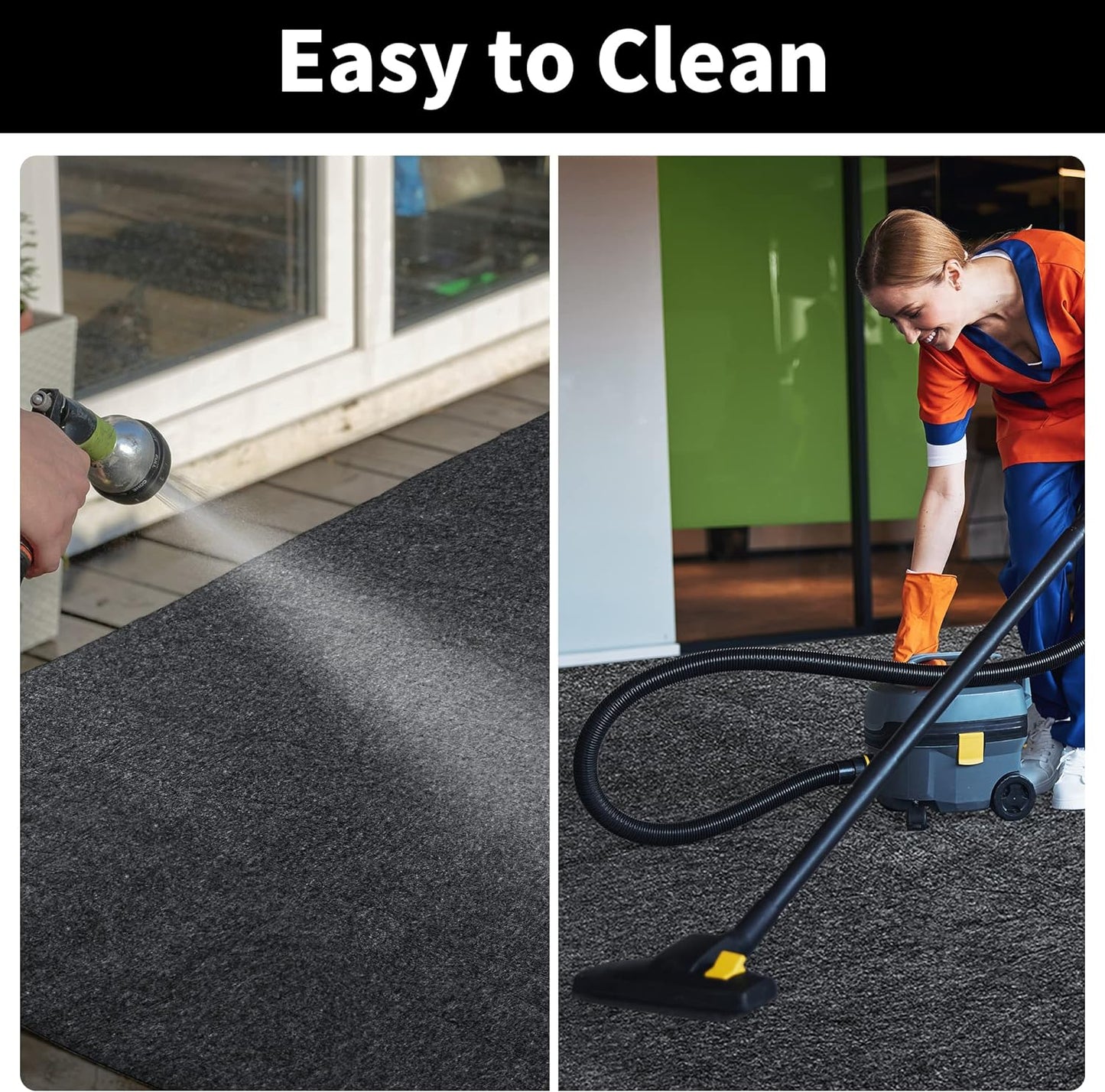 HOMBYS Extra Large Garage Floor Mats for Under Car, Dark Grey Garage Flooring Rug, Motorcycle Oil Spill Mat, Absorbent Oil Garage Parking Mat 7’4" x20', Non Slip and Waterproof Backing