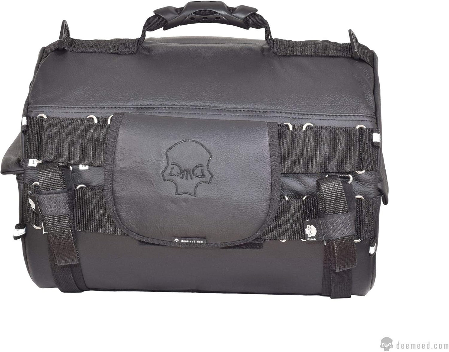 TUBE motorcycle travel luggage, made of waterproof Italian leather, 6.6 gallons capacity, motorcycle seat/rack/sissy bar bag