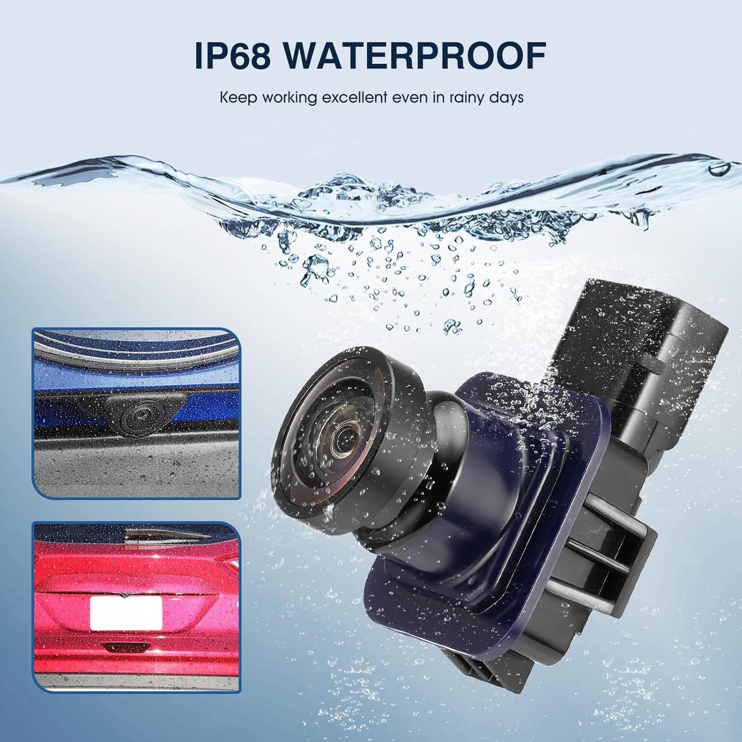 Rear View Backup Reverse Camera Compatible with Ford Escape 2014 2015 2016, Safety Parking Back Up Assist Camera OE Number EJ5Z-19G490-A GJ5T-19G490-AB,590-419