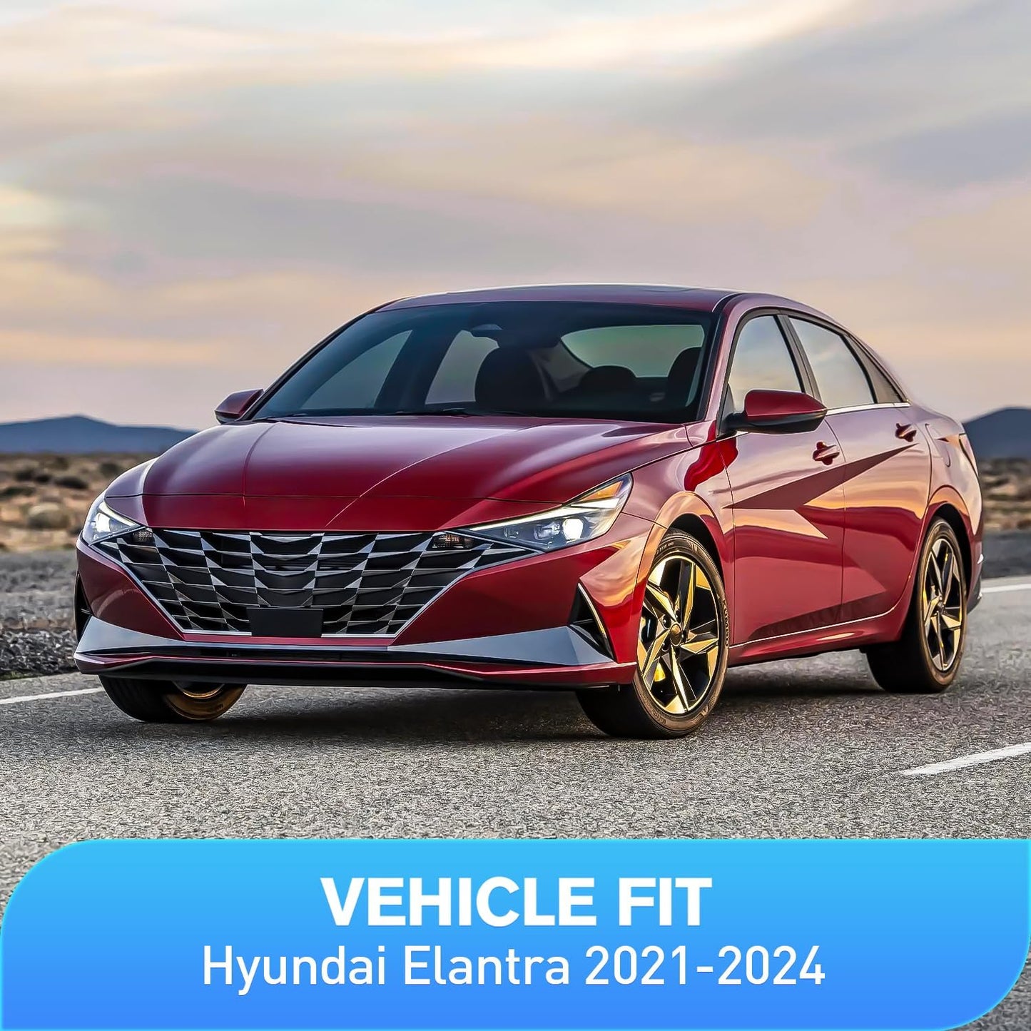 Nilight in-Channel Rain Guards for Hyundai Elantra 2021 2022 2023 2024 2025, Vent Window Visors, Original Window Deflectors-4PCS