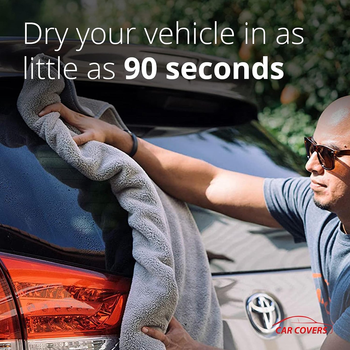 Microfiber Towels for Cars – Ultra-Absorbent Car Drying Towels, Scratch-Free and Lint-Free, High Absorbency Microfiber Cleaning Cloths, Ideal Detailing Products, 36" x 25" - 2 Pack