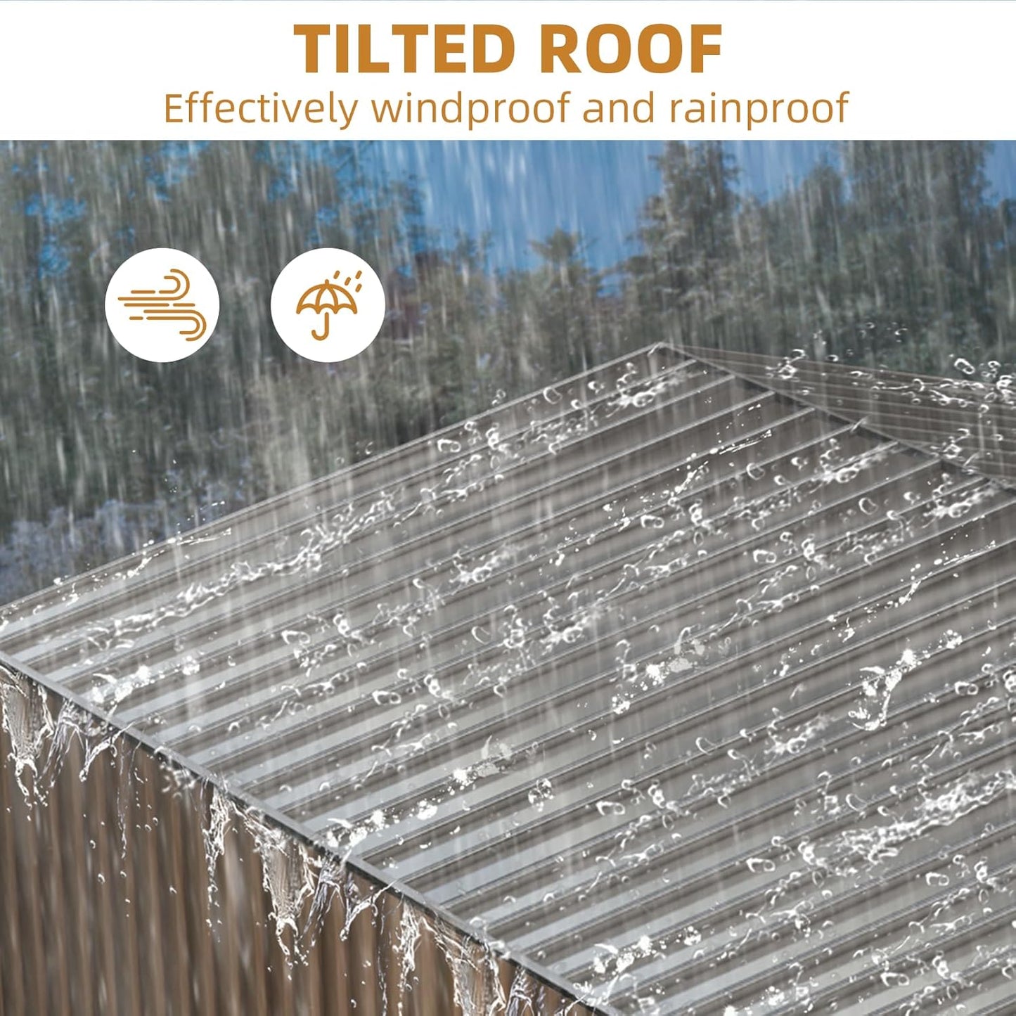 Outdoor Storage Shed,8x12 FT Metal Garden Shed with Lockable Doors & Slooping Roof,Updated Reinforced Door,Tool/Bike Sheds for Backyard, Patio, Poolside,Garage