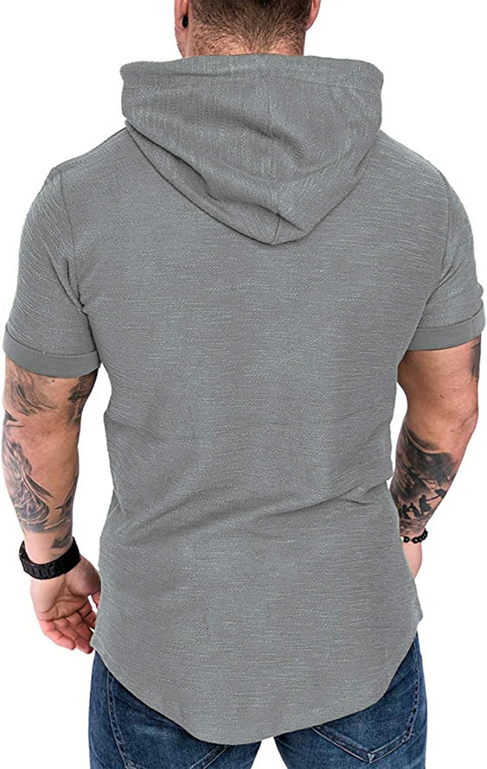 Lexiart Mens Fashion Athletic Hoodies Sport Sweatshirt Solid Color Fleece Pullover