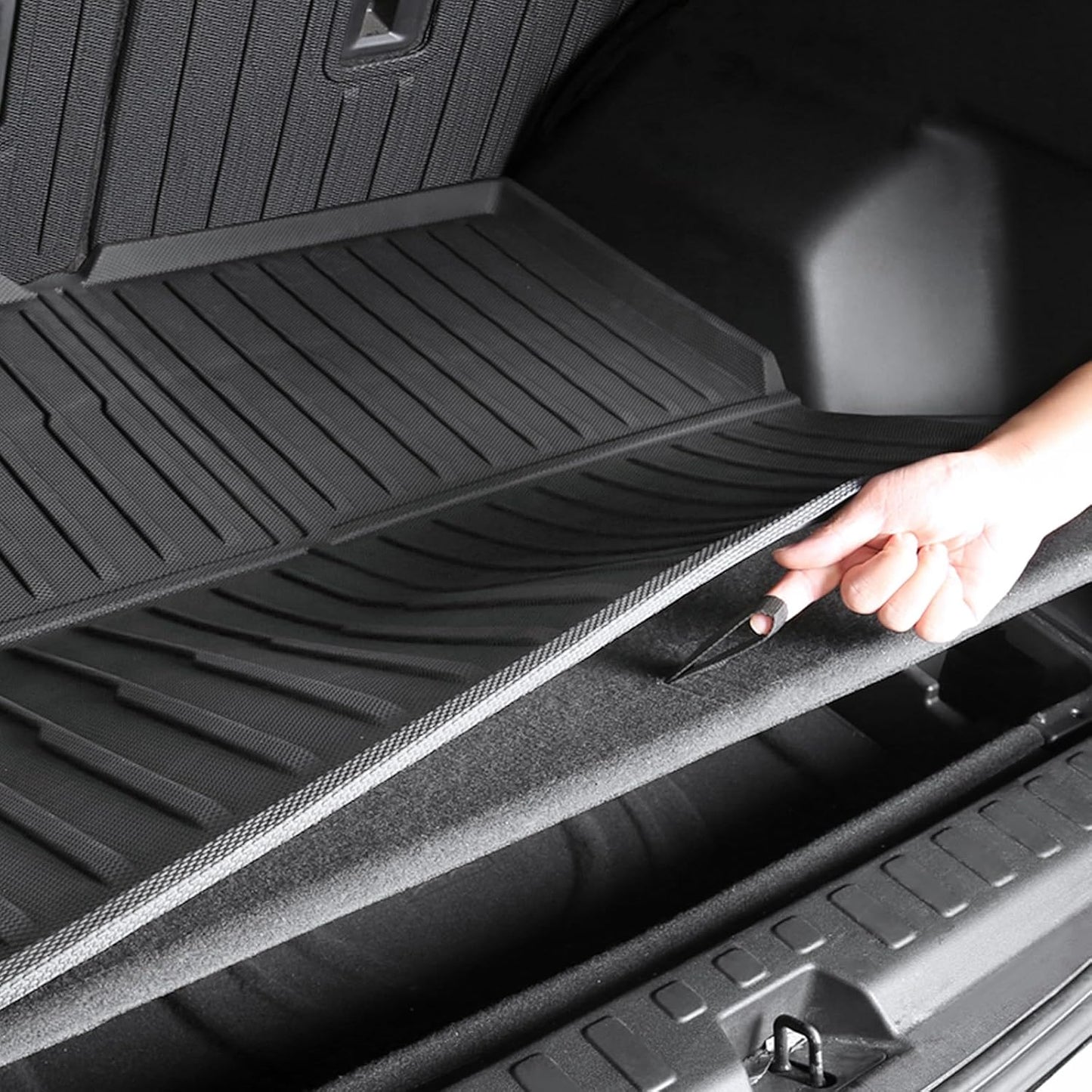 Floor Mats Set Cargo Liner and Backrest Mat for for Chevy Chevrolet Equinox/GMC Terrain 2018-2024, All Weather TPE Full Mat Set Cargo Mat for Equinox Accessories