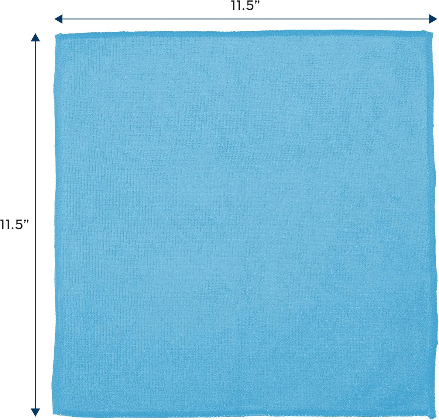 S&T INC. 150 Pack Microfiber Cleaning Cloth, Bulk Towels for Home, Reusable Microfiber Towels for Cars, Cleaning Rags, Assorted, 11.5 Inches x 11.5 Inches, 150 Count