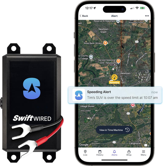 Spytec Wired GPS Tracker for Vehicles, Cars, Trailer, RV, Van, Boat & Trucks | 3 Month Prepaid Subscription | Waterproof Real-Time GPS Tracker | Speeding & Geofencing Alerts | E-Z Car Battery Install