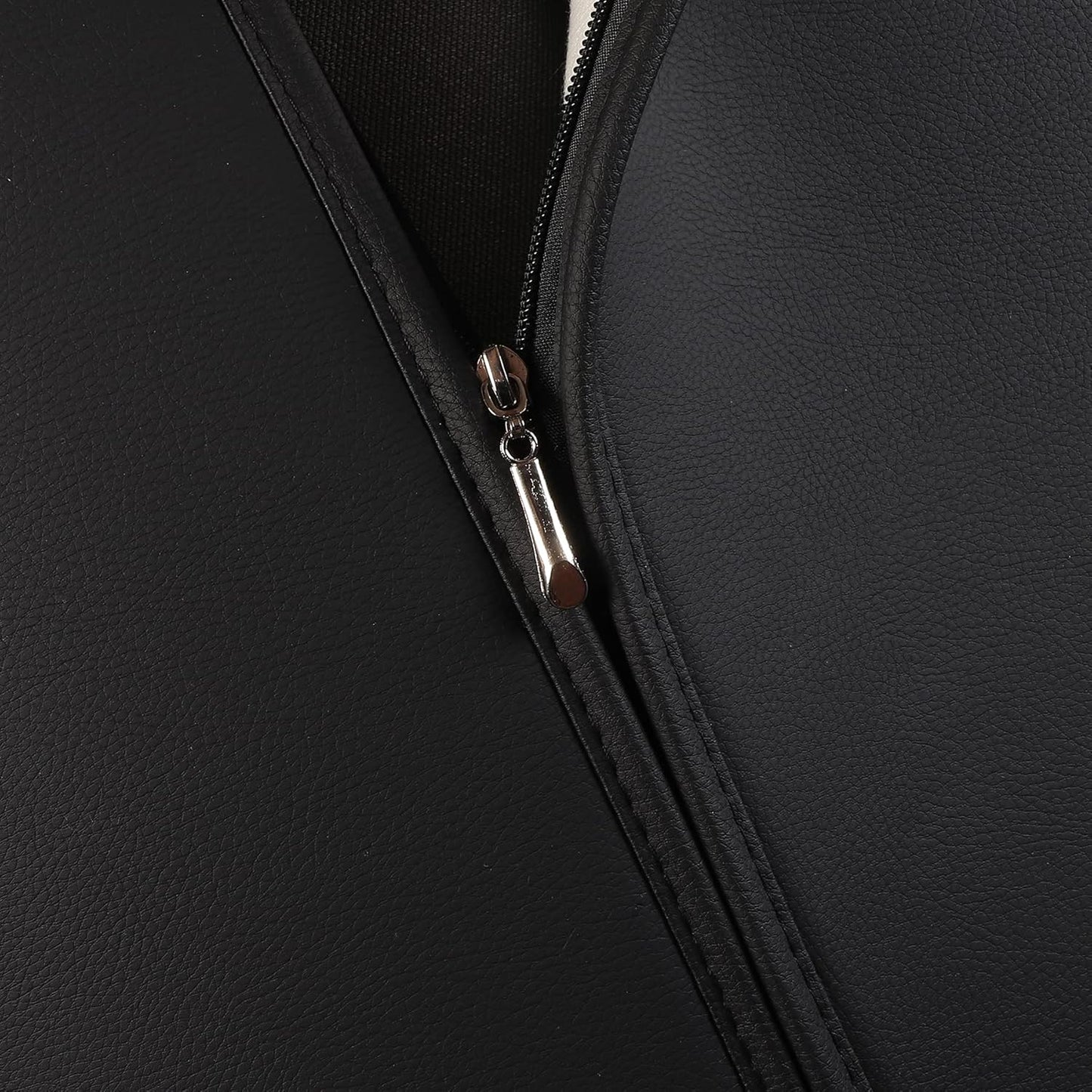 JOJOBAY Car Seat Covers for Dodge Ram,Fit Ram 2009-2025 1500/2500/3500 Pick-up Truck,Crew,Regular,Quad,Mega Cab,Waterproof Leather Automotive Interior Accessories（Rear Seat Cover,Black-Brown）