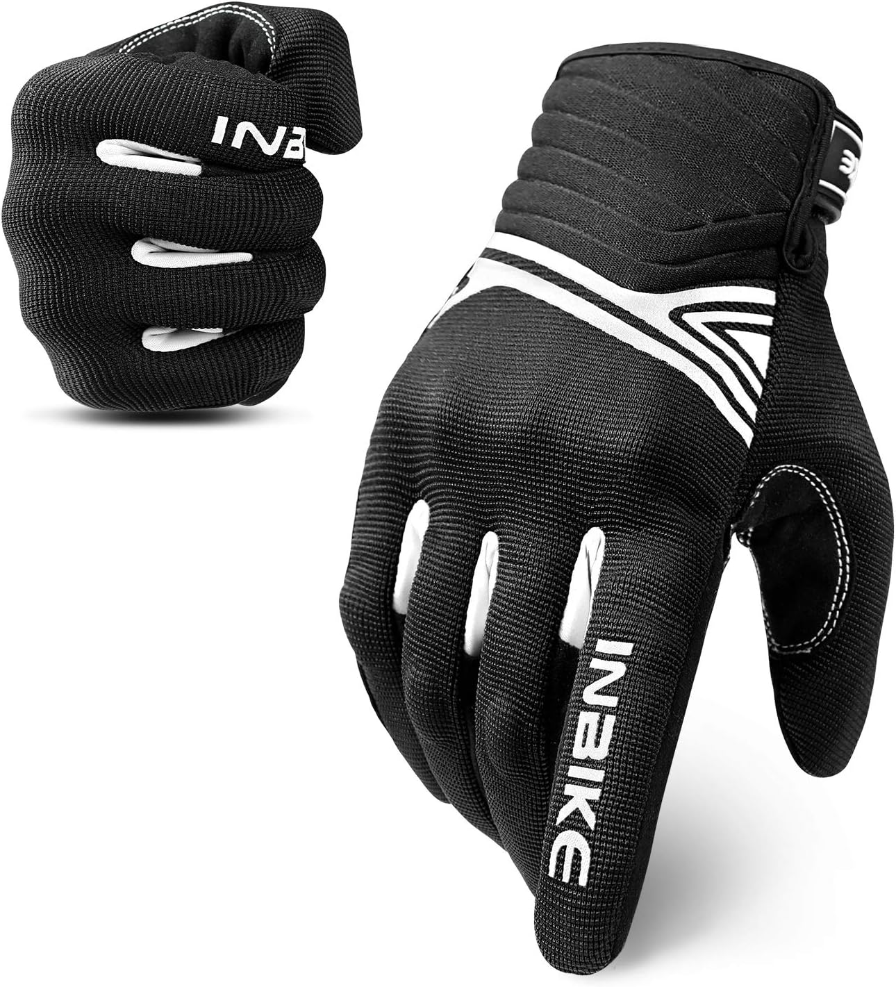 INBIKE Breathable Mesh Motorcycle Gloves Touchscreen with TPR Palm Pad Hard Knuckles