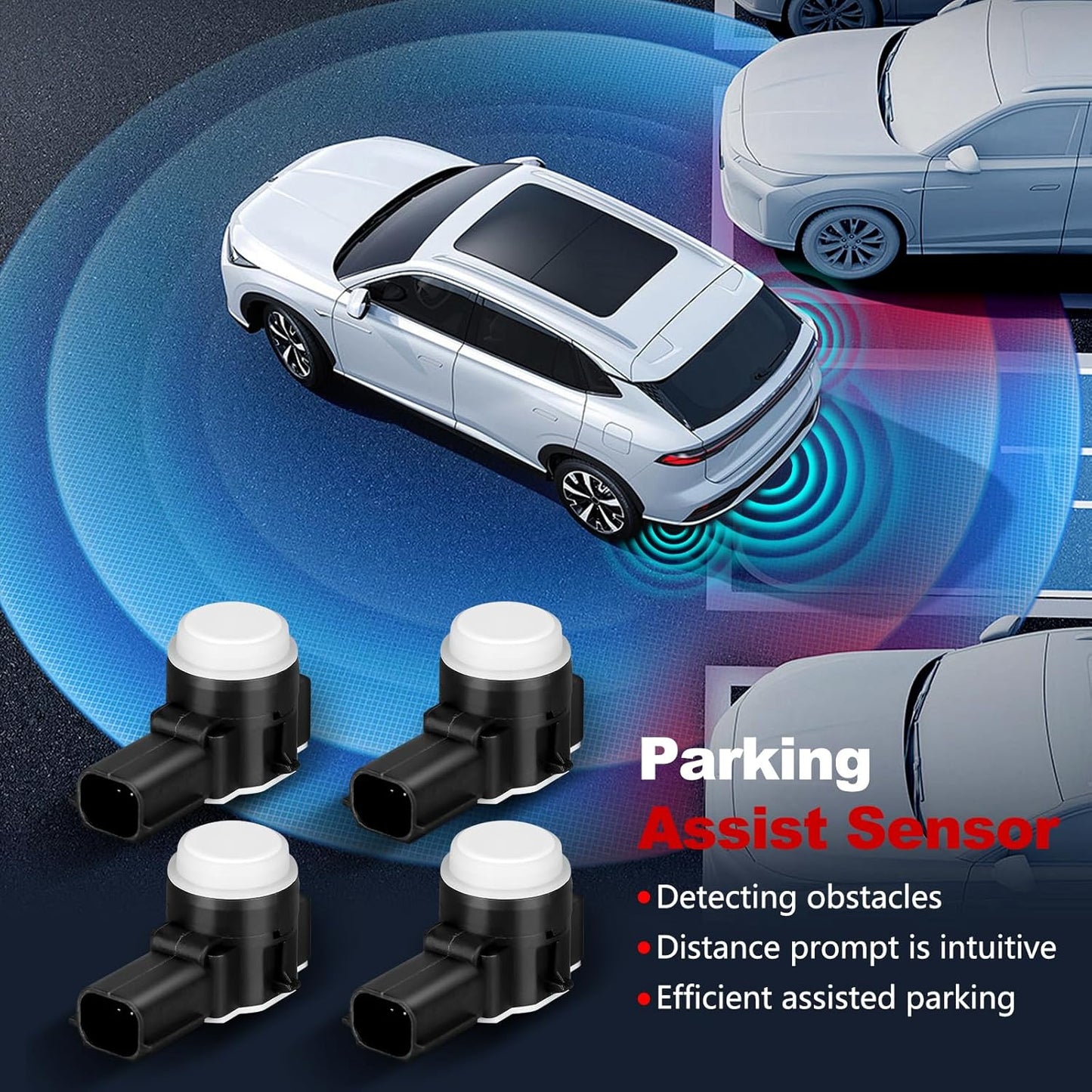 Parking Assist Sensor Compatible with Chevy Camaro Silverado Tahoe Suburban 2014-2018,GMC Sierra Yukon,Cadillac CTS Escalade XT5 CT6 2014-2017,Buick Encore Lacrosse 2017-2018 Parking Sensors