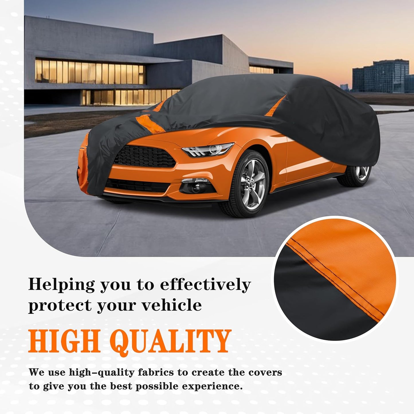 in Full Exterior Car Cover All Weather, Waterproof,UV Resistant, Dustproof, Fit Coupe Mazda Miata/MX-5, BMW Z1/Z3, Honda S2000, Chrysler Crossfire, Saturn Sky,Audi TT,Fiat 124,SLK etc.Size C1