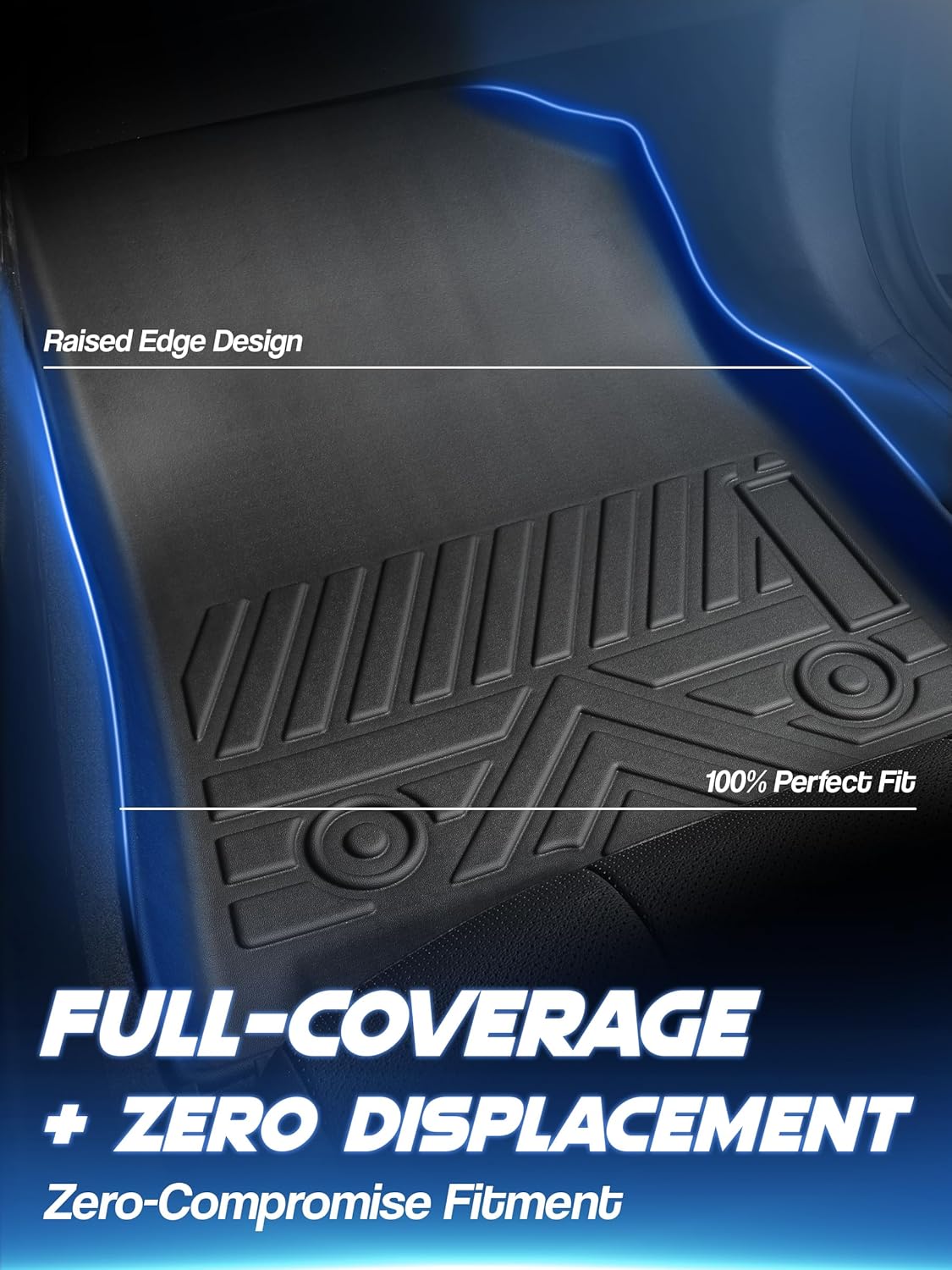 Car Floor Mats for Hyundai Elantra 2021-2025 (Not for Hybrid) & Elantra N 2022-2025 Accessories,TPE All Weather Protection Floor Mats,Custom Fit 1st&2nd Row Car Floor Liners Set,Black