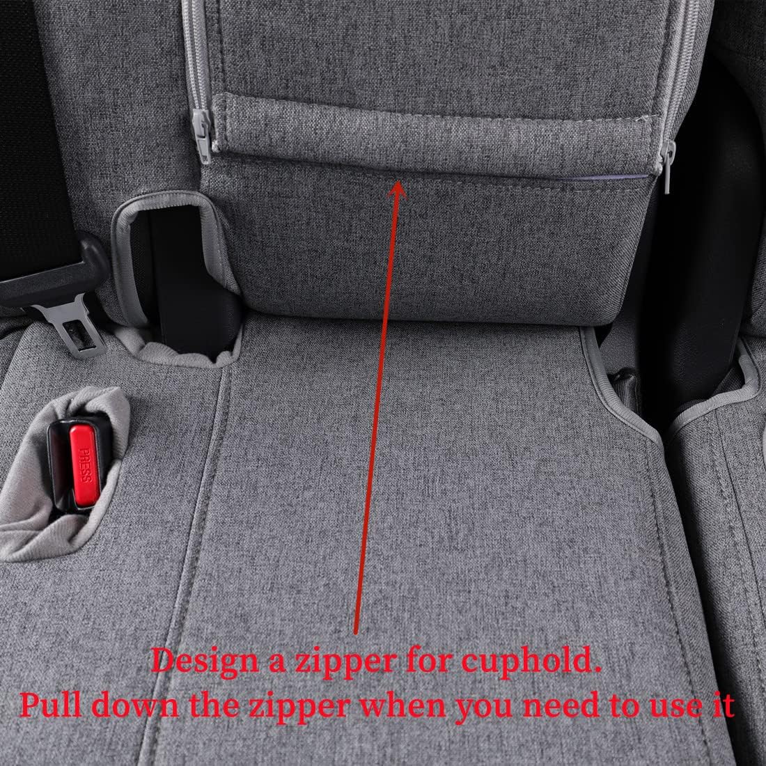 coverdream Custom Seat Covers Compatible with Select Toyota Camry Hybrid LE,Hybrid SE 2018 2019 2020 2021 2022 2023 Models (Gray,Full Set)