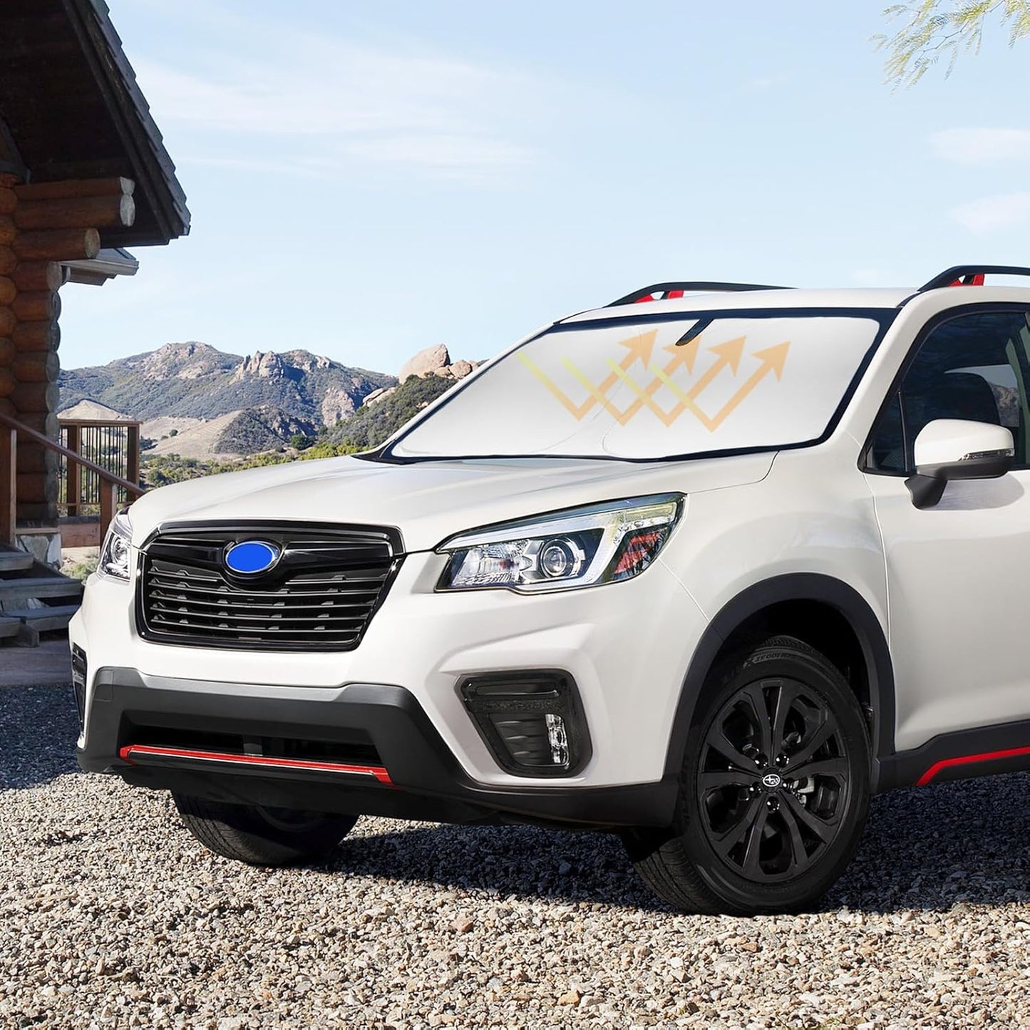 Sun Shade for Forester 2013-2018 Windshield Sunshade for Subaru Forester 2017 2016 Windshield Cover Window Shields Fit Forester Crossover, Base, Premium, Sport, Limited Accessories Sun Visor Protector