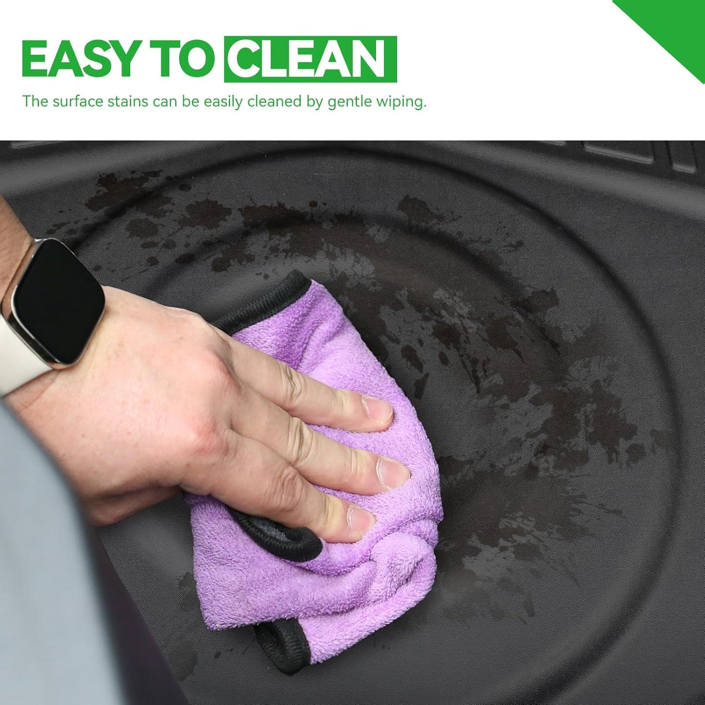 Under Cargo Mat for 2025 Chevy Equinox Fuel (Non EV), All Weather TPE 2nd Layer Trunk Mat for Chevrolet Equinox Accessories