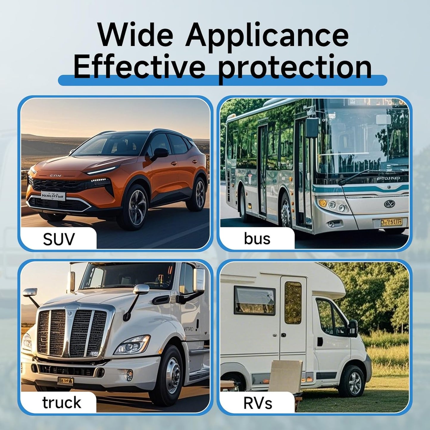 Tire Covers 4 Pack, Waterproof Thickening Tire Wheel Protector for Truck, SUV, Trailer, Camper, RV, Universal Fits Tire Diameters 27-29 inches, Black