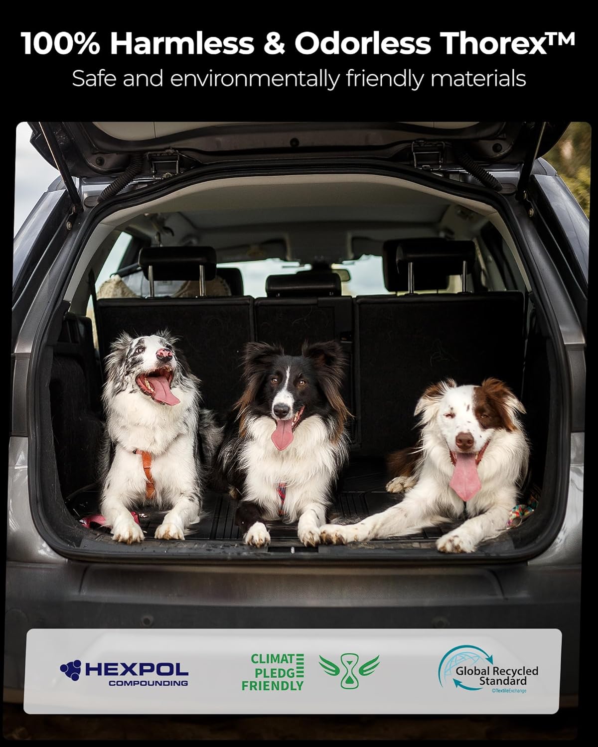 3W Cargo Liner Fit for Honda Odyssey 2025 2024 2023 2022 2021 2020 2019 2018 Custom Fit Trunk Liner Mini Passenger Van, All Weather Use Heavy Duty Trunk Mat Black