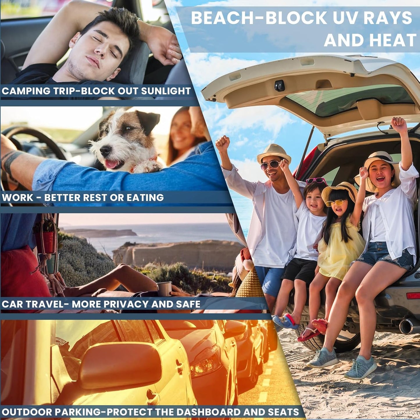 Windshield Sun Shade for Toyota Camry 2025 2026 LE XLE Hybrid SE XSE - 4 Layers Car Sunshades for Front Windows Shade Cover Custom Fit Camry Sun Visor 240T Retractable Blocks Shade UV Rays Accessories