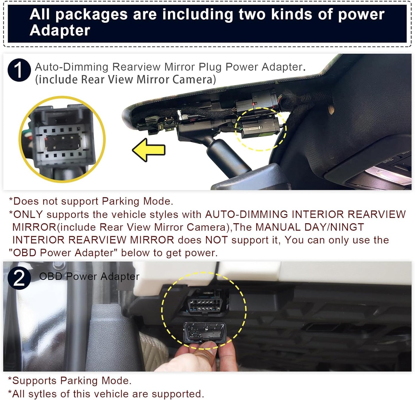 4K Dash Cam Custom fit for GMC Yukon, Yukon XL 2015 2016 2017 2018 2019 2020(Model C), Model C & Model D Have Same Models Years but Vehicle Sensor Cover are Different