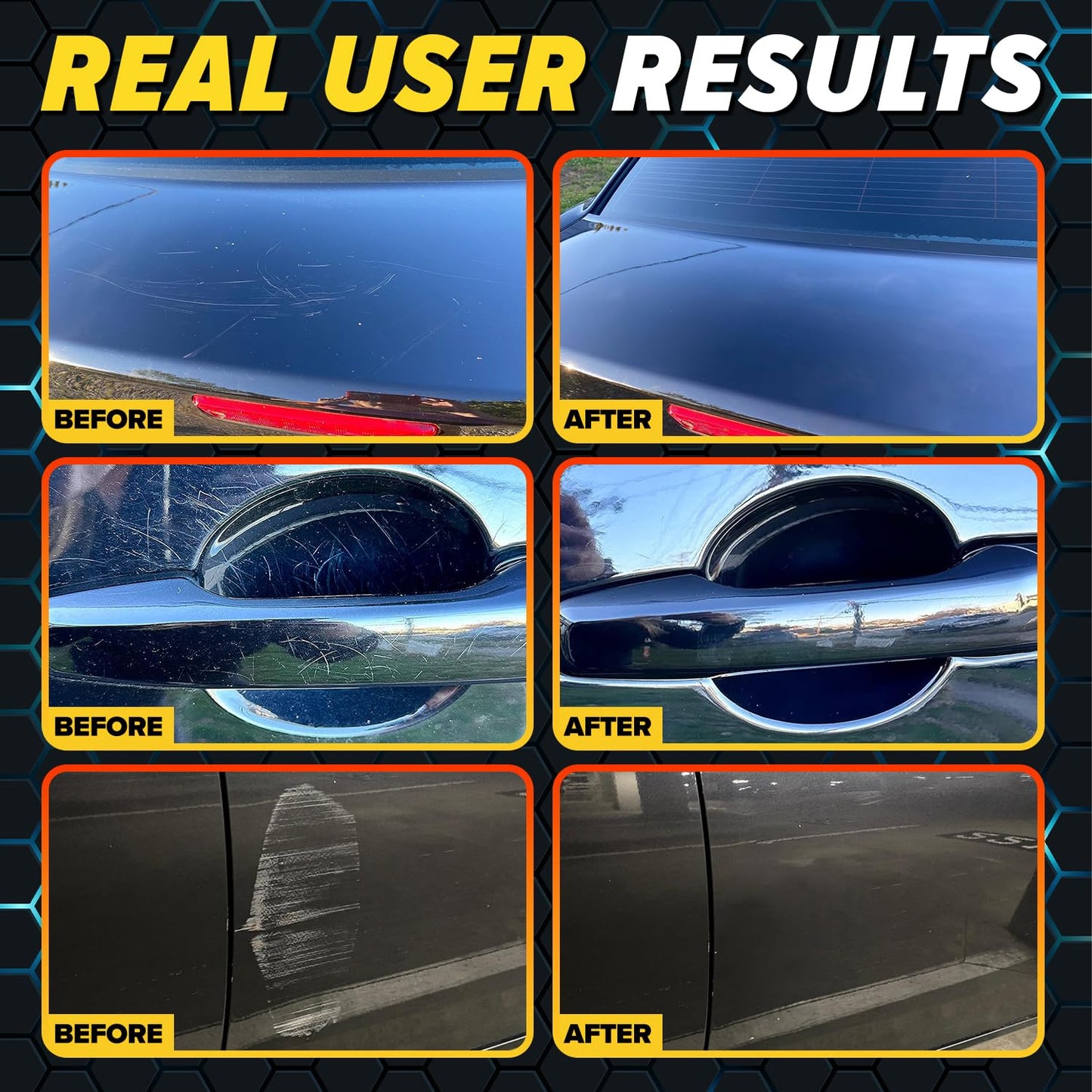 Carfidant Scratch & Swirl Remover with Ceramic Silk – Car Scratch Remover for Vehicles Paint Repair with Ceramic Coating Spray – Polishing & Washing Kits with Applicator Pad & Microfiber Towel