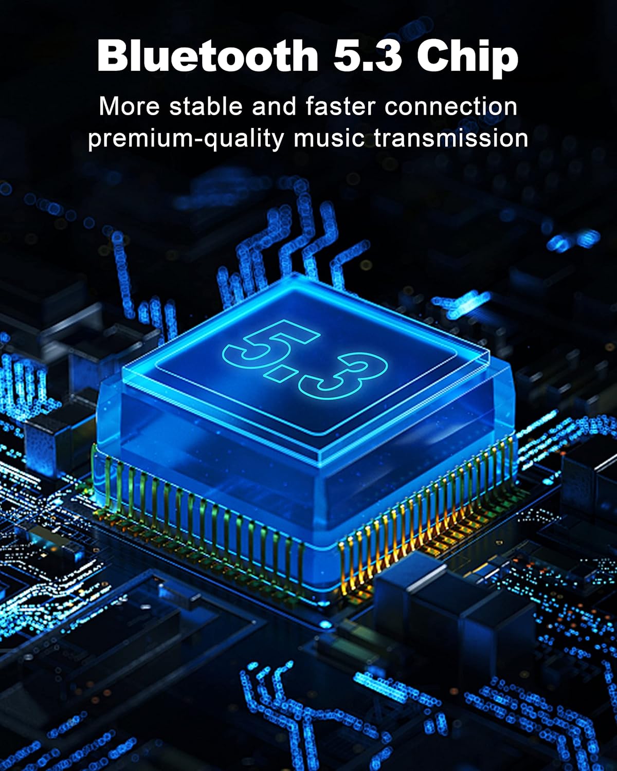 Dual PD 40W Type-C USB Car Charger Bluetooth Car Adapter Bluetooth 5.3 FM Transmitter for Car with Microphone & HiFi Sound MP3 Music Player Radio Audio Receiver Support Hands-Free Calling