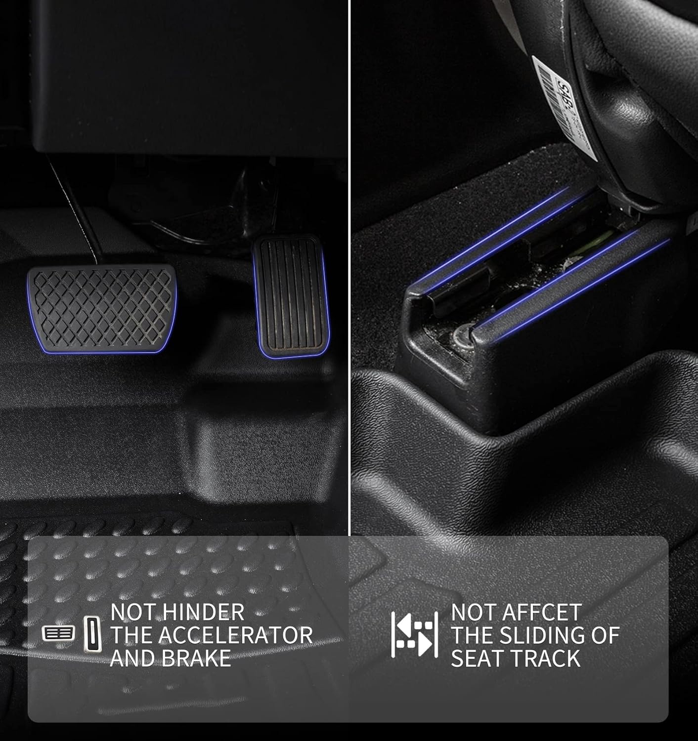 KELCSEECS® Floor Mats & Cargo Liner Custom for Kia Forte 2024 2023 2022 2021 2020 2019,All Weather Protection TPE Floor Liners Front& Rear Row Full Set Kia Forte Accessories Black