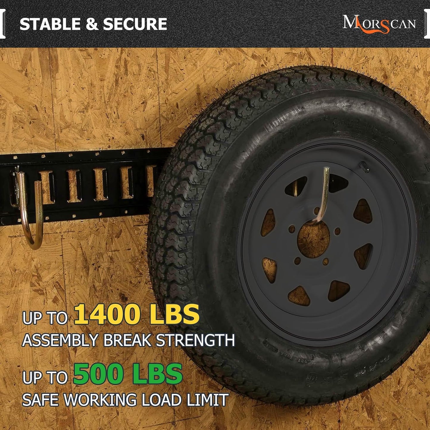 10 Pack 4" E Track J Hooks Heavy Duty Galvanized Steel E-Track Tie Down Accessories for Box Truck, Enclosed Trailer, Garage, Vans, Warehouse, Workshop