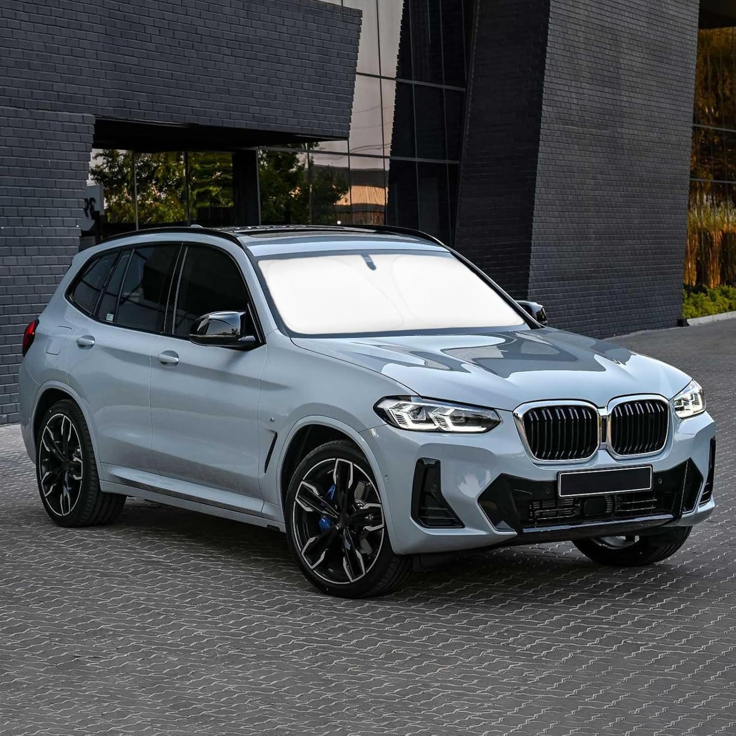 Windshield Sun Shade Sunshade for 2018-2024 BMW X3 Windshield Cover for 2023 2025 BMW X3 Base, xDrive28i, xDrive35i, M Sport SUV Accessories Foldable Sun Visor Protector Front Window UV Rays Blocker