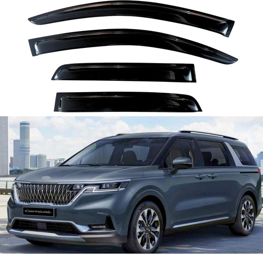 KPY Window Visor Compatible with Kia Sedona 2015-2021, 4PC Rain Guard Side Window Vent Deflectors Tape-On Style, 2015 2016 2017 2018 2019 2020 2021