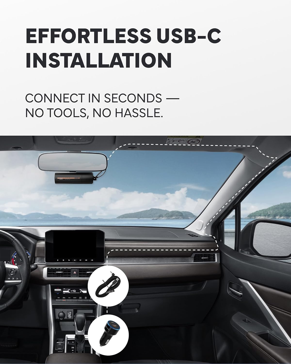 BlackVue Elite 8-1CH Dash Cam – 2K QHD Front Camera with STARVIS 2 Sensor, HDR, Smart Parking Mode, Power Saving, Event Detection, GPS, G-Sensor, USB-C Installation(512GB)