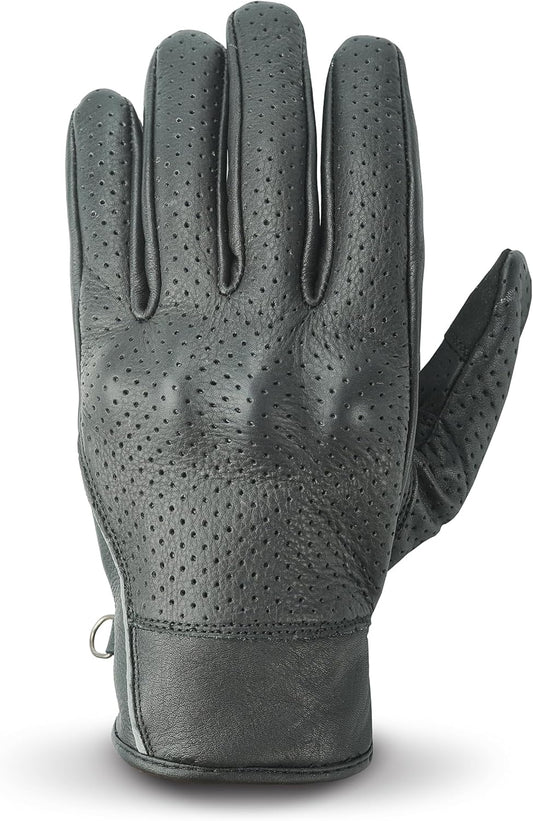 Leather Motorcycle Gloves with Adjustable Fitting Bike Riding Gloves for Riders