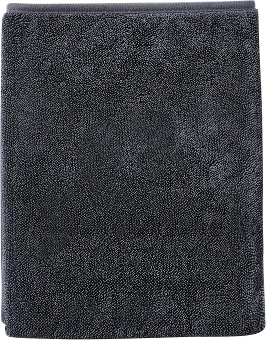 JOYMOOP Car Dry Towel, Quick Drying, Medium Size, Microfiber Cleaning Cloth, Dark Grey, 35.4 x 23.6 Inches, 1 Pack for Boates, RVs, SUVs, Trucks, Cars