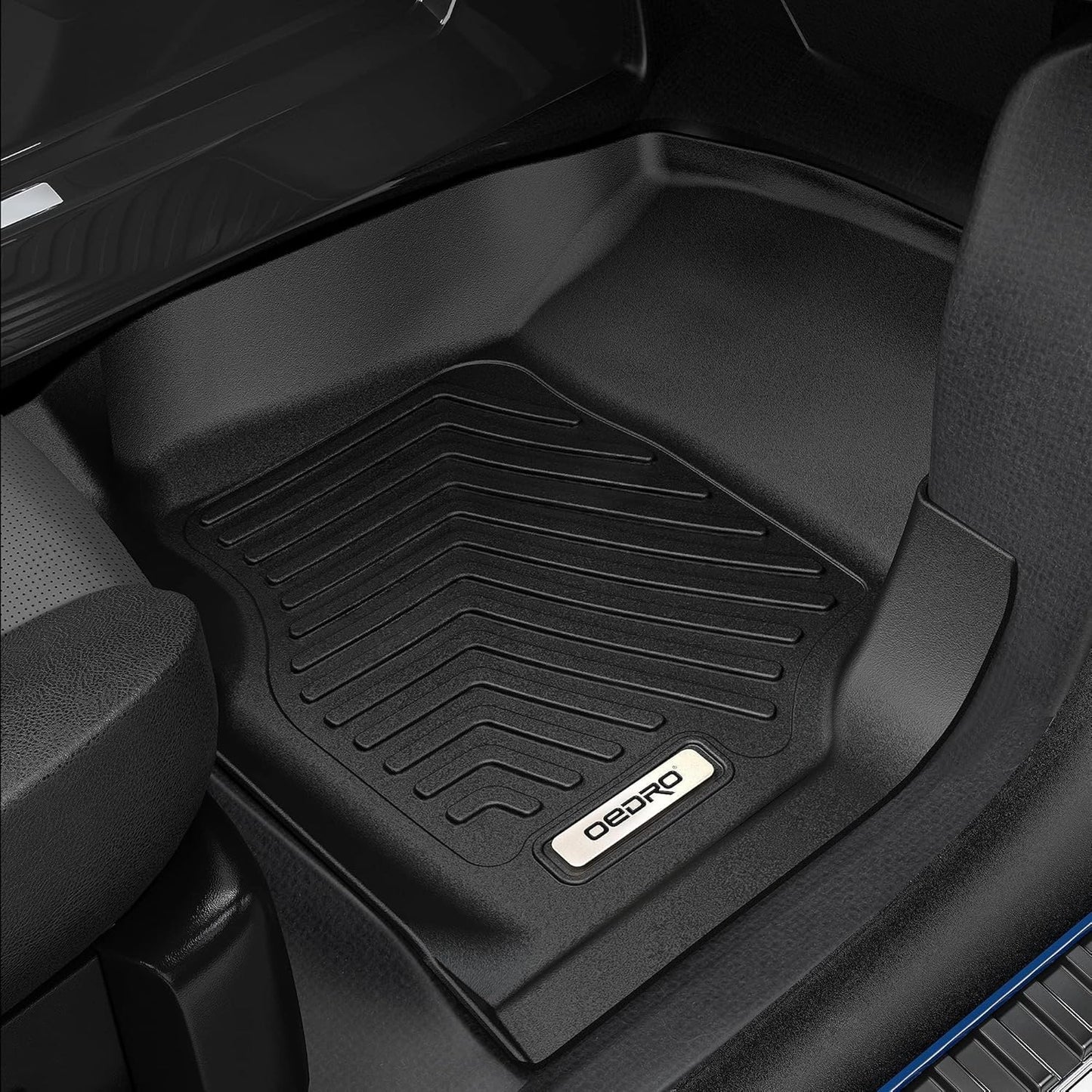 OEDRO Floor Mats Fit for 2014-2019 Mercedes Benz CLA-Class/2015-2020 Benz GLA-Class, Black TPE All Weather Front & Rear 2 Row Liner Set