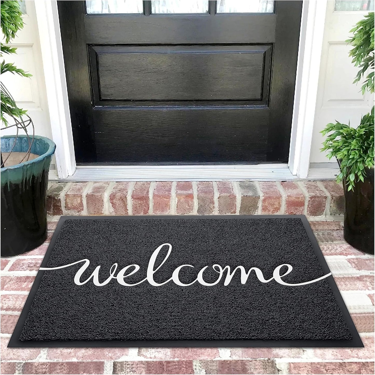 EARTHALL Funny Welcome Mats Outdoor, Front Door Mat for Outside Entry, Doormat Outside/Inside Entrance, Front Door Rugs for Entryway Indoor, Outdoor Mats for Home Entrance, Front Porch Decor 20"x32"