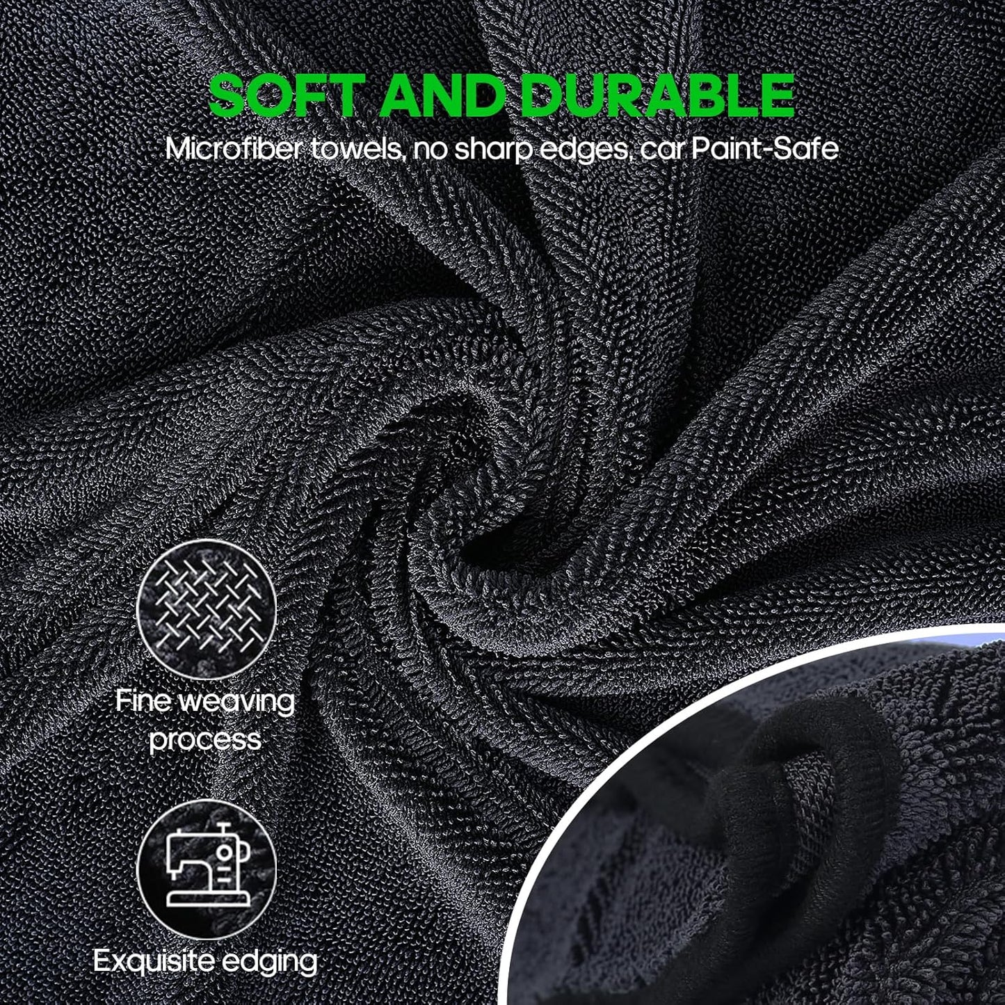 4 Pack Microfiber Towels (36"x 24") Extra Large Ultra Absorbent Drying Towel for Cars and Trucks, Without Streaks, Scratches, or Water Spots