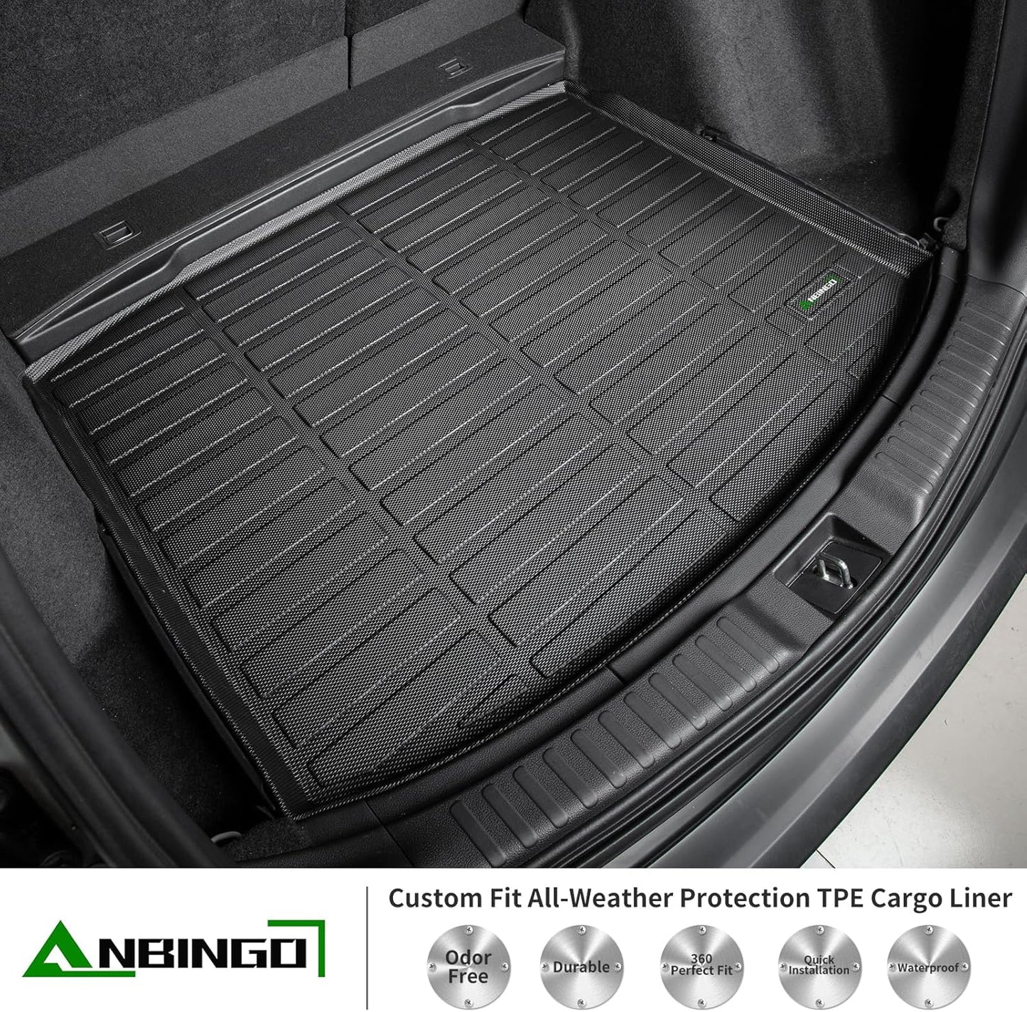 ANBINGO® for Mazda CX-5 Floor Mat & Cargo Liner, 2017-2025, Sport | Touring| Carbon Edition | Carbon Edition Turbo | Grand Touring | Grand Touring Reserve | Signature, TPE All Weather CX5 Mats Set